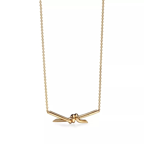 Подвеска из жёлтого золота, Tiffany 💠Knot. В наличии