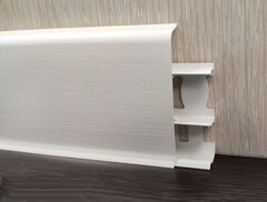 Плинтус Идеал Деконика 100мм 001 Белый матовый