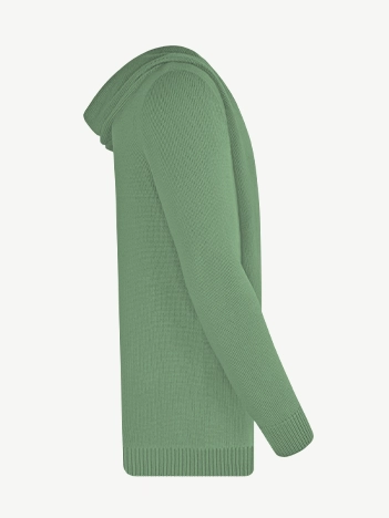 Кардиган с капюшоном из мягкой шерсти