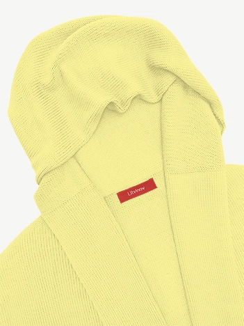 Кардиган с капюшоном из мягкой шерсти