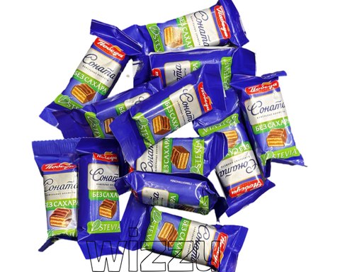 Конфеты вафельная Соната в молочном шоколаде без добавления сахара 1,5 кг