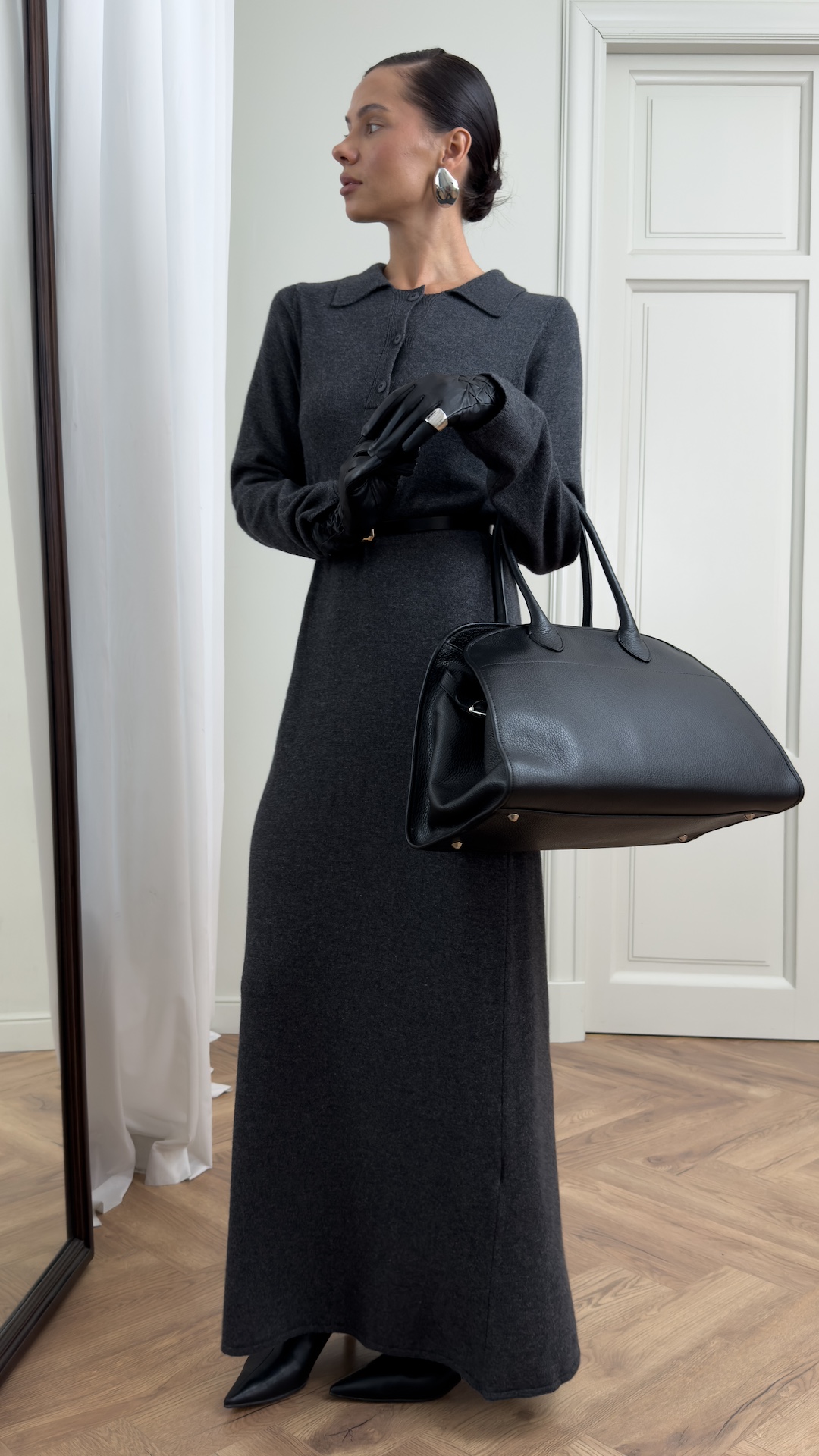 Трикотажное платье с кашемиром и шерстью мериноса