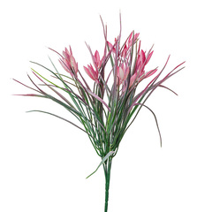 Растение искусственное, Зелень с цветами на вставке, Розовый, 34 см, 1 шт.