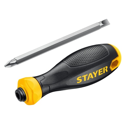 STAYER Hercules, PH2/SL6, 80 мм, переставная отвертка (2512)