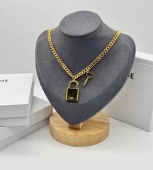 kole-cepochka-celine-s-podveskoj-zamok-klyuch