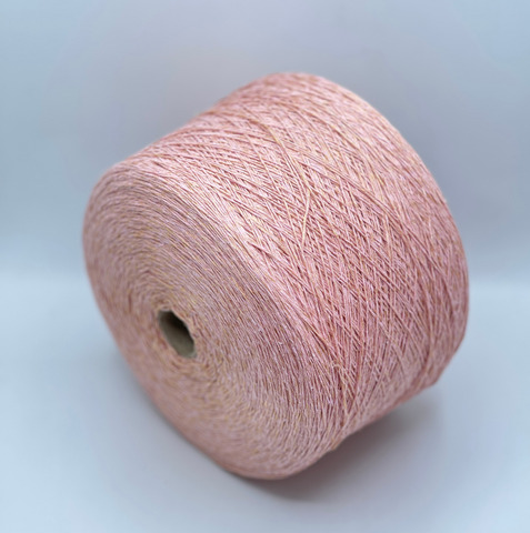 Lanificio dell Olivo, Cotton lux. 300м, 60% Хлопок, 40% Полиамид, Розовый,неоднотонный.37760