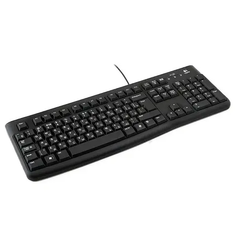 Клавиатура проводная Logitech K120 black (USB, 104 клавиши) (920-002522)
