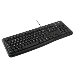 Клавиатура проводная Logitech K120 black (USB, 104 клавиши) (920-002522)