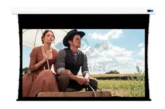 Экран для проектора S'OK SCPSMT-360x200FG-ED30 163 " 16:9 настенно-потолочный, моторизованный с боковым натяжением, белый, ED30 см