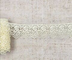 Кружево плетёное, ш. 4,3 см, айвори