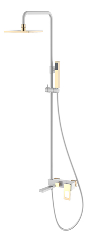 Boheme Q 148-WG Стойка для душа, цвет: белый,золото