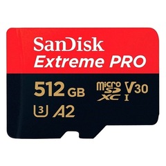 Карта памяти microSDXC 512GB SanDisk Class 10 UHS-I A2 C10 V30 U3 Extreme Pro