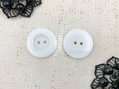 Пуговицы, d 2,8 см, белый