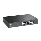 TP-Link 16-портовый гигабитный Easy Smart коммутатор, 16 портов RJ45 10/100/1000 Мбит/с, VLAN на базе MTU/порта/тэга, QoS, IGMP Snooping, 1U 13-дюймовый корпус для монтажа в стойку