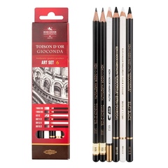 Набор графических материалов в карандаше KOH-I-NOOR TOISON D`OR & GIOCONDA 9035
