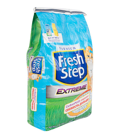 Fresh Step Extreme наполнитель цеолит без запаха для кошек (6,35кг/12л)