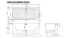 Квариловая ванна Villeroy&Boch Oberon 2.0 180x80 UBQ180OBR9CD00V-01