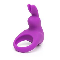 Фиолетовое эрекционное виброкольцо Happy Rabbit Rechargeable Rabbit Cock Ring - 