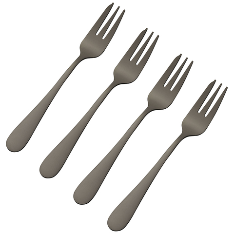 Набор из 4 десертных вилок select grey