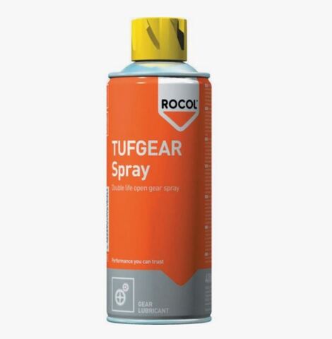 Rocol TUFGEAR SPRAY - аэрозольная смазка для открытых зубчатых передач - 400 мл