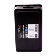 Набор сверл по металлу 1-13мм 25шт DIN338 HSS-G 118° (мет. кейс) Terrax by Ruko A214215