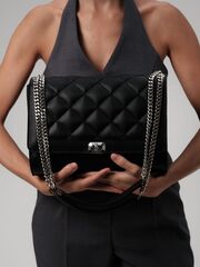 сумка кожаная на плечо черная