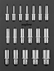 Ombra OMT18STE Набор головок торцевых глубоких 1/2