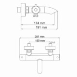 Berkel 4811 Thermo Термостатический смеситель для ванны