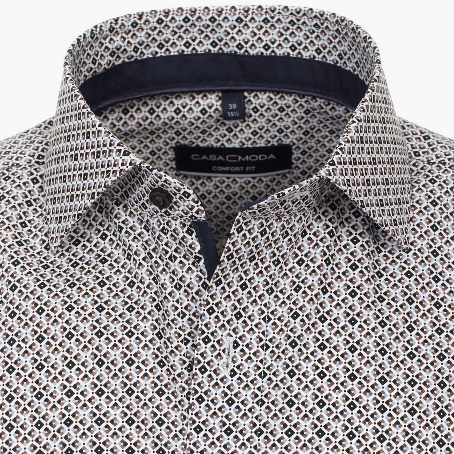Сорочка мужская Casamoda Comfort Fit 323942800-200 с геометрическим принтом