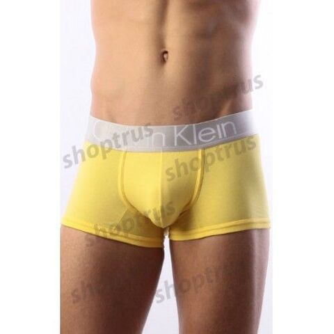 Мужские трусы боксеры Calvin Klein Mens Steel Yellow CK01107