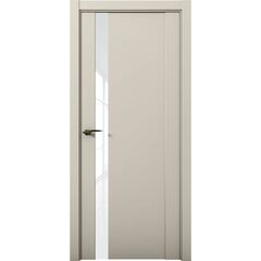 Купить Межкомнатная дверь эмалит Co 7 Кобальт силк грей стекло белый лак