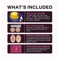 Надувная секс-кукла Lovetoy Love Doll, силикон, блондинка