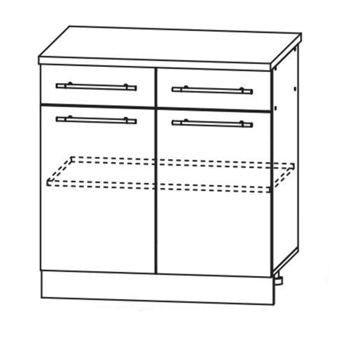 Кухня Страйп Шкаф нижний ШН2Я 800