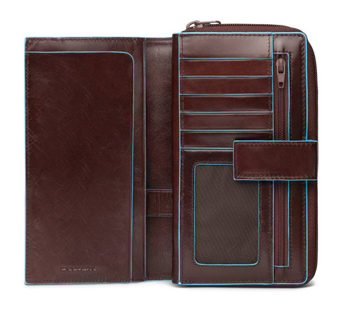 Кошелек женский Piquadro Blue Square PD1354B2R/MO красное дерево натур.кожа