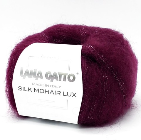 Пряжа Lana Gatto Silk Mohair Lux 5891 бордо