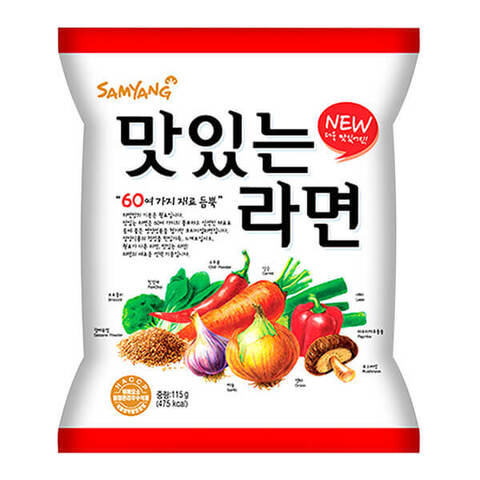 Лапша быстрого приготовления Vegetasty с овощами Samyang, пачка 115 г