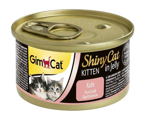 GimCat ShinyCat консервы для котят из цыпленка 70 г