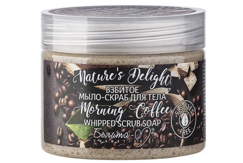 Nature's Delight Взбитое мыло-скраб для тела Morning Coffee 250 г. Белита-М