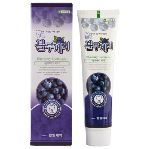 Зубная паста с черникой Hanil Protein Dentale Blueberry Toothpaste, 180 гр