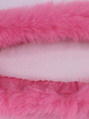 Кант меховой, ш. 4 см (1,5/2,5см), розовый