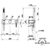 Gessi Ingranaggio Встраиваемый однорычажный смеситель на 2 выхода с перекл., ручным душем с держателем и выводом воды (внешние части), цвет: хром 63543#031