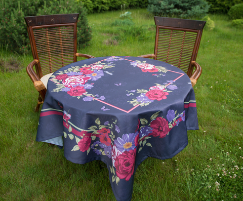 Скатерть 140x140 Blonder Home Gloria фиолетовая