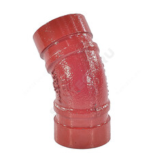 Отвод (колено) под муфту 45гр грувлок XGQT011L Ду32 (Дн42) Ру20 LEDE