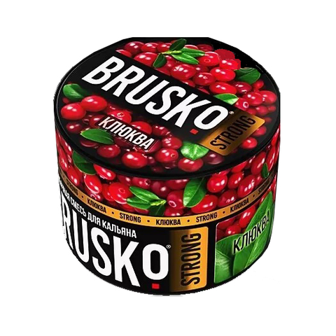 Бестабачная смесь для кальяна BRUSKO 50г STRONG - Клюква