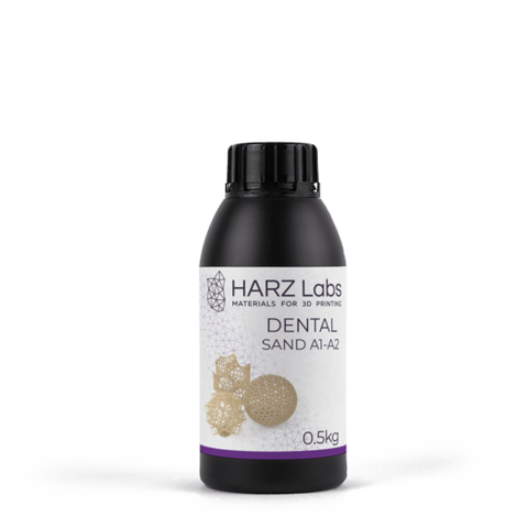 Фотополимер HARZ Labs Dental Sand A1-A2, бежевый (1 кг)