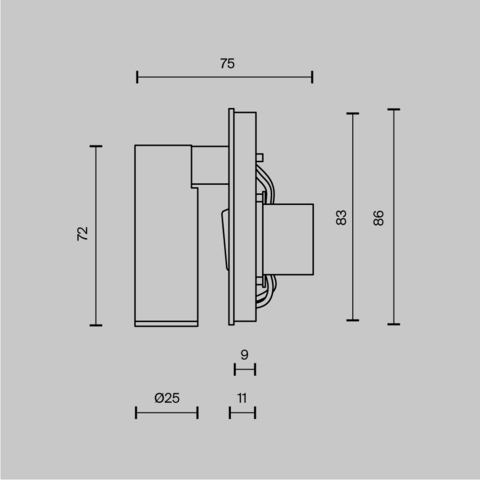 Настенный светодиодный светильник Maytoni Mirax C040WL-L3B3K