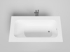 Salini 102024MF ORLANDA PLUS 190x100 Встраиваемая ванна с прямоугольной чашей, регулируемые ножки, RAL полностью