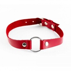 Чокер из натуральной кожи Red