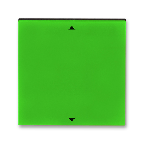 Управляющий элемент Busch-Jalousiecontrol®II с маркировкой. Цвет Зелёный / дымчатый чёрный. ABB. Levit(Левит). 2CHH700110A4067