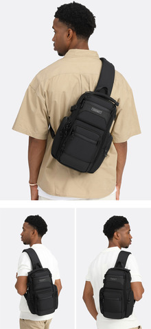 Картинка рюкзак однолямочный Ozuko 9805 Blue - 3